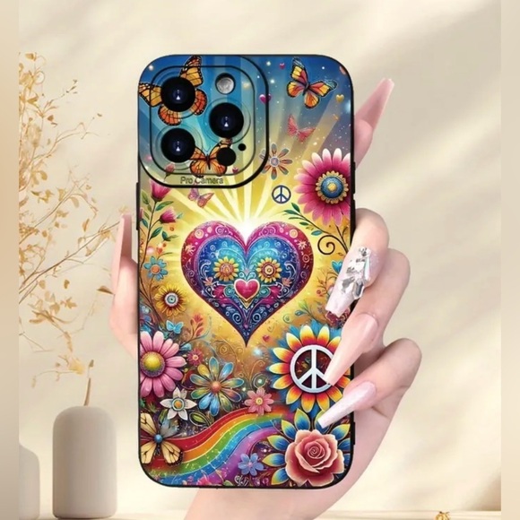 IPhone 14 Max Pro Heart Cell Phone Case NWT - Picture 8 of 9